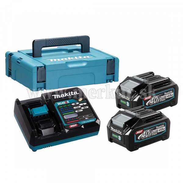 MAKITA sada akumulátorov a nabíjačky 2xBL4040 + DC40RA + kufrík