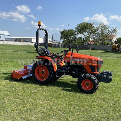 KUBOTA EK1-221 DT traktor set s rotavátorom + pluh + závažie