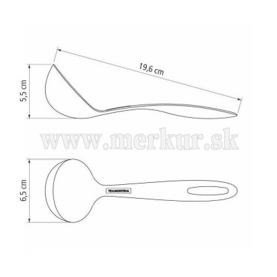 TRAMONTINA naberačka sivá 20 cm ABILITY